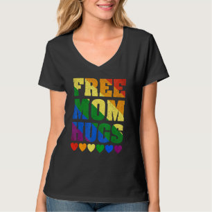 Lgbt Gay Pride Freie Mama Hugs Frauen Apparel T-Shirt