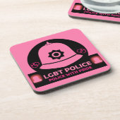 LGBT+ Gay Pride Getränkeuntersetzer (Linke Seite)