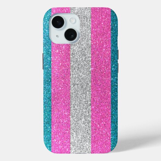 LGBT Gay Pride Glam Glitzer Sparkle Metallic Chic Case-Mate iPhone Hülle (Rückseite)