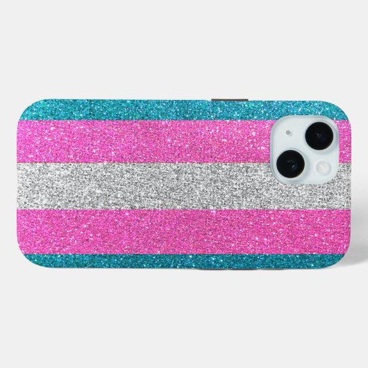 LGBT Gay Pride Glam Glitzer Sparkle Metallic Chic Case-Mate iPhone Hülle (Rückseite (Horizontal))