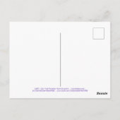 LGBT/Gay Pride Herzdekoration auf Lilac Postkarte (Rückseite)