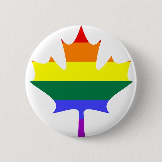 LGBT/Gay Pride-Kanada-Knopf Button (Vorderseite)