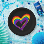 LGBT Gay Pride Liebe Regenbogenflagge LGBTQ Party Pappteller (Party)