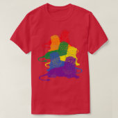 LGBT-Gay Pride Liegen 2 T-Shirt (Design vorne)