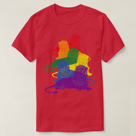 LGBT-Gay Pride Liegen 2 T-Shirt (Design vorne)