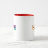 LGBT Gay Pride Menschen Regenbogen Kaffeetasse (Zentrum)