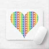 LGBT Gay Pride Monat Feier Rainbow Herz Mousepad (Mit Mouse)