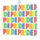 LGBT Gay Pride Monat Feier Regenbogen Buchstaben Autolufterfrischer (Links)