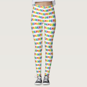 LGBT Gay Pride Monat Feier Regenbogen Buchstaben Leggings