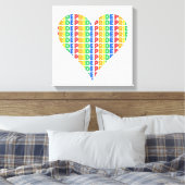 LGBT Gay Pride Monat Feier Regenbogen Buchstaben Leinwanddruck (Insitu (Schlafzimmer))