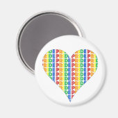 LGBT Gay Pride Monat Feier Regenbogen Buchstaben Magnet (Vorderseite/Rückseite)