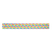 LGBT Gay Pride Monat Feier Regenbogen Buchstaben Satinband (Vorderseite)