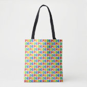 LGBT Gay Pride Monat Feier Regenbogen Buchstaben Tasche (Vorderseite)