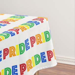 LGBT Gay Pride Monat Feier Regenbogen Buchstaben Tischdecke