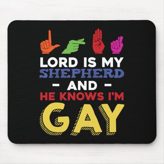 LGBt Gay Pride Monat Gebärdensprache Q Mousepad (Vorne)