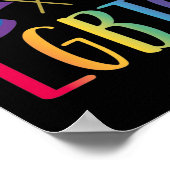 LGBT Gay Pride Monat I Support LGBT Poster (Ecke)