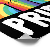 LGBT Gay Pride Monat Regenbogenfalte Poster (Ecke)