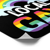 LGBT Gay Pride Monat Unterstützung für Ihre lokale Poster (Ecke)