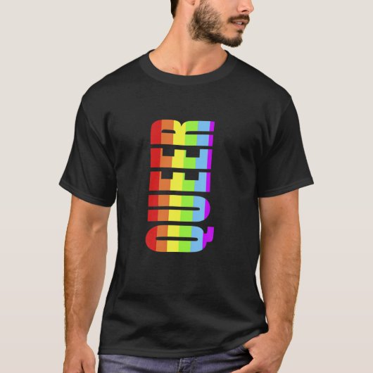 LGBT-Gay Pride Que T-Shirt (Vorderseite)