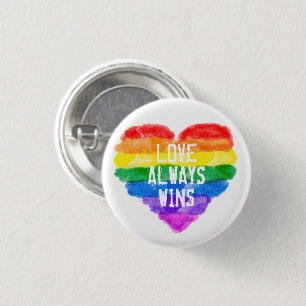 LGBT Gay Pride Rainbow Button