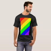 LGBT Gay Pride Rainbow Colors T - Shirt (Vorne ganz)