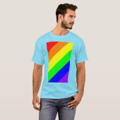 LGBT Gay Pride Rainbow Colors T - Shirt (Vorne ganz)