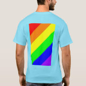 LGBT Gay Pride Rainbow Colors T - Shirt (Rückseite)