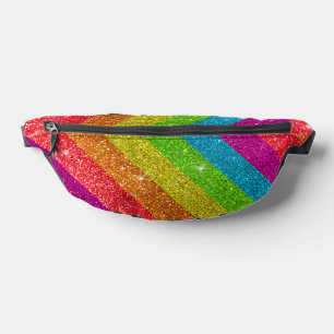 LGBT Gay Pride Rainbow Glitzer Glam Luxus Bauchtasche