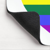 LGBT Gay Pride Rainbow Heart Mousepad (Ecke)