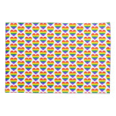 LGBT Gay Pride Rainbow Herzmuster Kissenbezug (Rückseite)