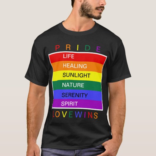 LGBT Gay Pride Rainbow Liebe gewinnt Custom T-Shirt (Vorderseite)