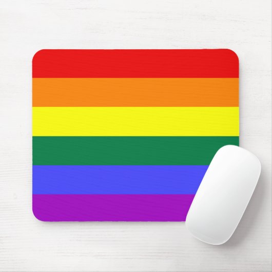 LGBT Gay Pride Rainbow Mousepad (Mit Mouse)