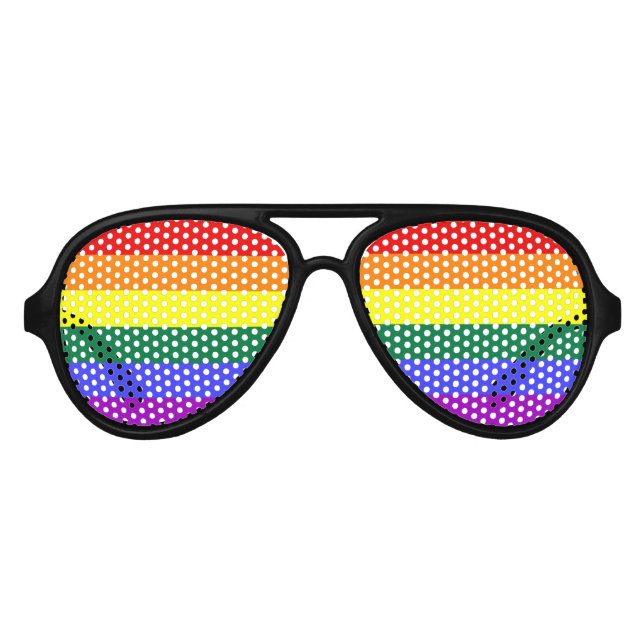 LGBT Gay Pride Rainbow Partybrille (Vorderseite)