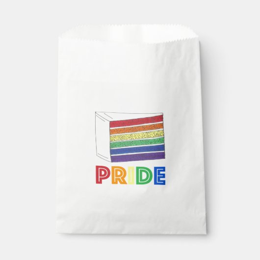 LGBT-Gay Pride-Rainbow-Schicht-Wedelscheibe Geschenktütchen (Vorderseite)