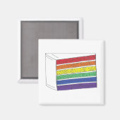 LGBT-Gay Pride-Rainbow-Schicht-Wedelscheibe Magnet (Vorderseite/Rückseite)