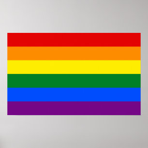 LGBT Gay Pride-Regenbogen-Flagge Poster