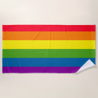 LGBT Gay Pride-Regenbogen-Flagge Strandtuch