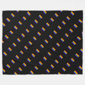 LGBT Gay Pride-Regenbogen-Flaggen-Muster auf Fleecedecke (Vorderseite (Horizontal))