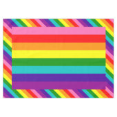 LGBT-Gay Pride-Regenbogen-Original-8-Streifen-Flag Tischdecke (Vorderseite (Horizontal))
