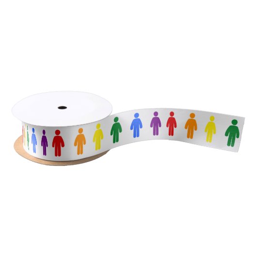 LGBT-Gay Pride-Regenbogen Satinband (Spule)