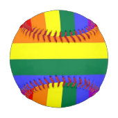 LGBT-Gay Pride-Regenbogenflagge Baseball (Rückseite)