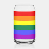 LGBT-Gay Pride-Regenbogenflagge Dosenglas (Vorderseite)