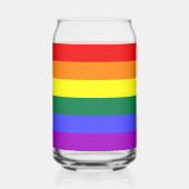 LGBT-Gay Pride-Regenbogenflagge Dosenglas (Links)