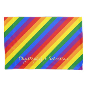 LGBT-Gay Pride-Regenbogenflagge LGBTQ Hochzeit Kissenbezug