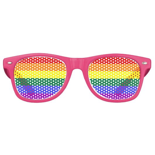 LGBT-Gay Pride-Regenbogenflagge Partybrille (Vorderseite)