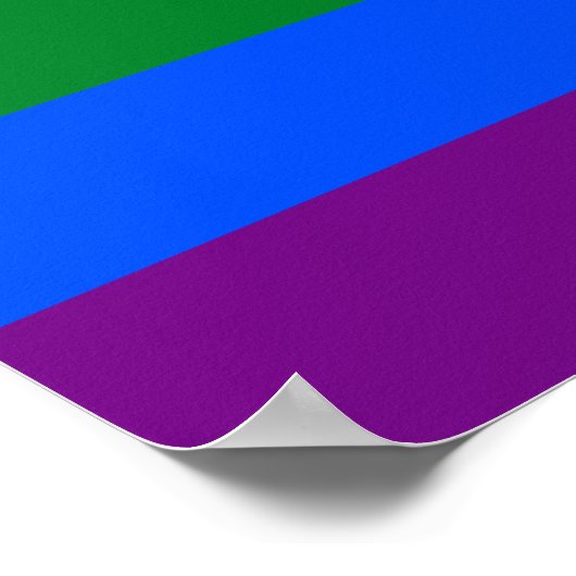 LGBT-Gay Pride-Regenbogenflagge Poster (Ecke)