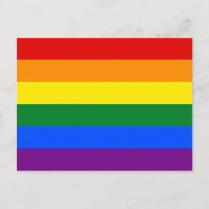 LGBT-Gay Pride-Regenbogenflagge Postkarte