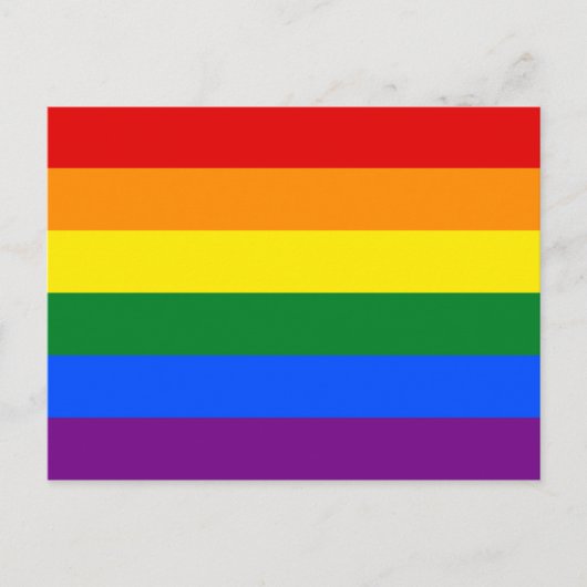 LGBT-Gay Pride-Regenbogenflagge Postkarte (Vorderseite)