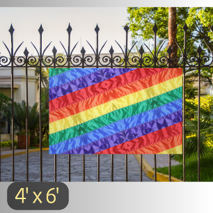 LGBT-Gay Pride-Regenbogenstreifen mit Regenbogenfl Banner
