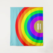 LGBT-Gay Pride-Regenbogenwand Tapestry Wandteppich (Vorderseite)